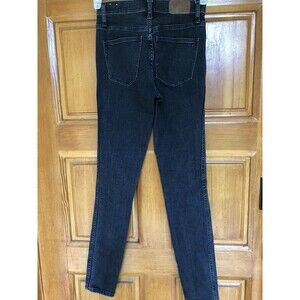 Madewell 10” High Riser Skinny Skinny Jeans Womens Sz 25 Washed Fade Of Black